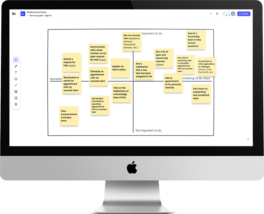 UM-Dearborn task maapping for new student portal